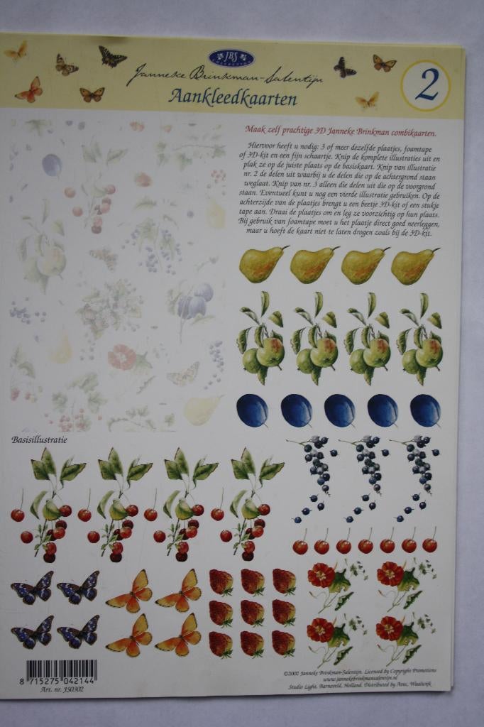 15 stuks Knipvellen Janneke Brinkman 7209, Ophalen of Verzenden, Nieuw, Natuur, Knipvel