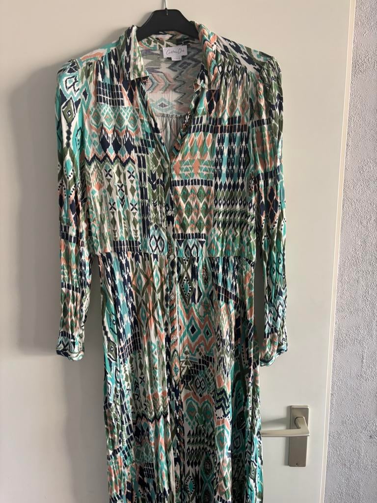 Cotton Club jurk (L), Ophalen of Verzenden, Zo goed als nieuw, Maat 38/40 (M), Boven de knie