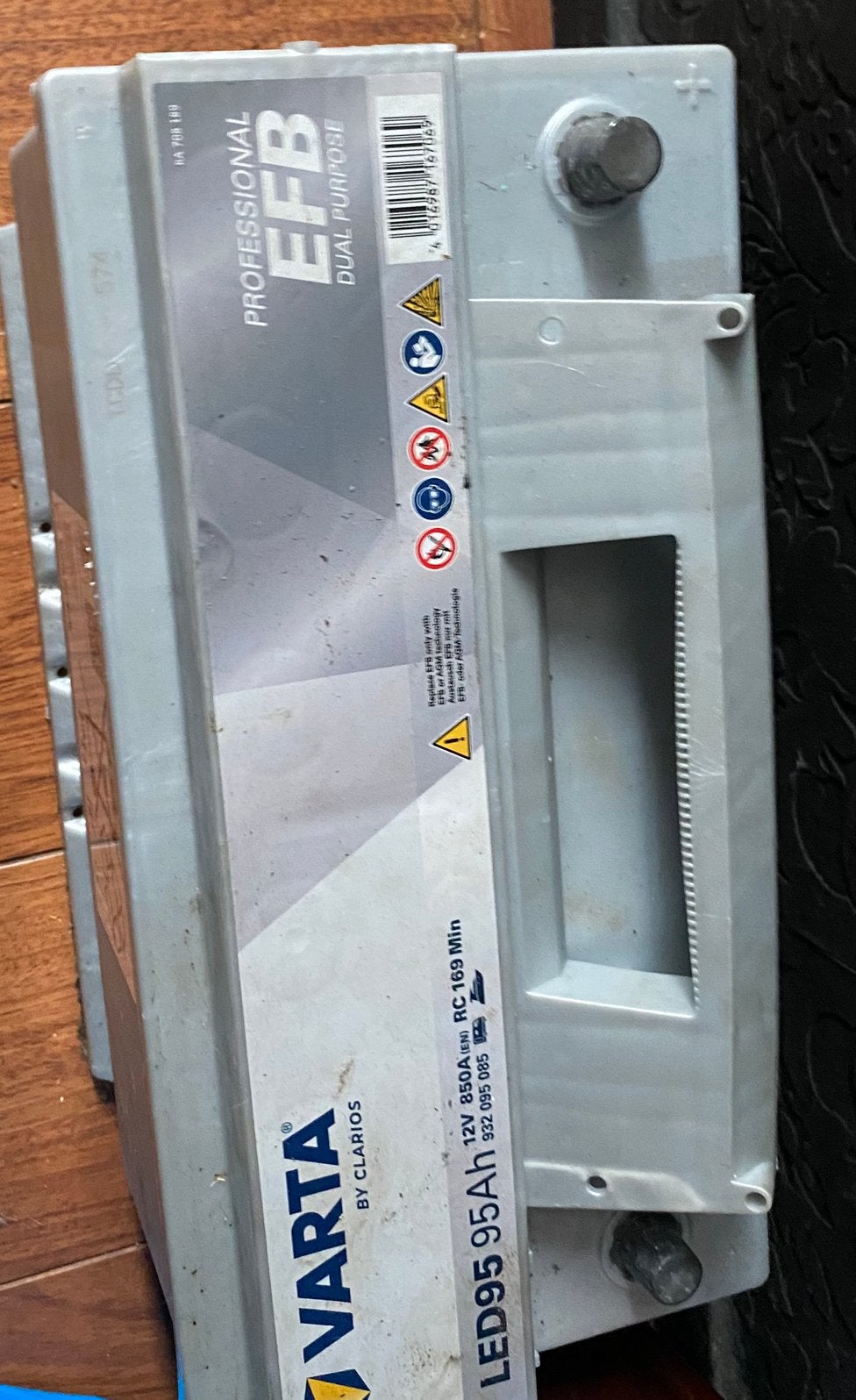 Varta Accu 95AH 12V 850A, Ophalen, Gebruikt