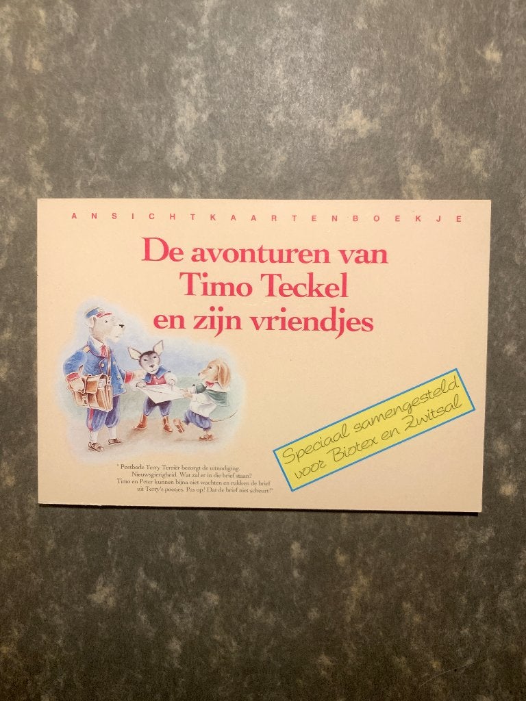 Boekje Timo Teckel en zijn vriendjes - Biotex en Zwitsal, Ophalen of Verzenden, Zo goed als nieuw, Overige typen