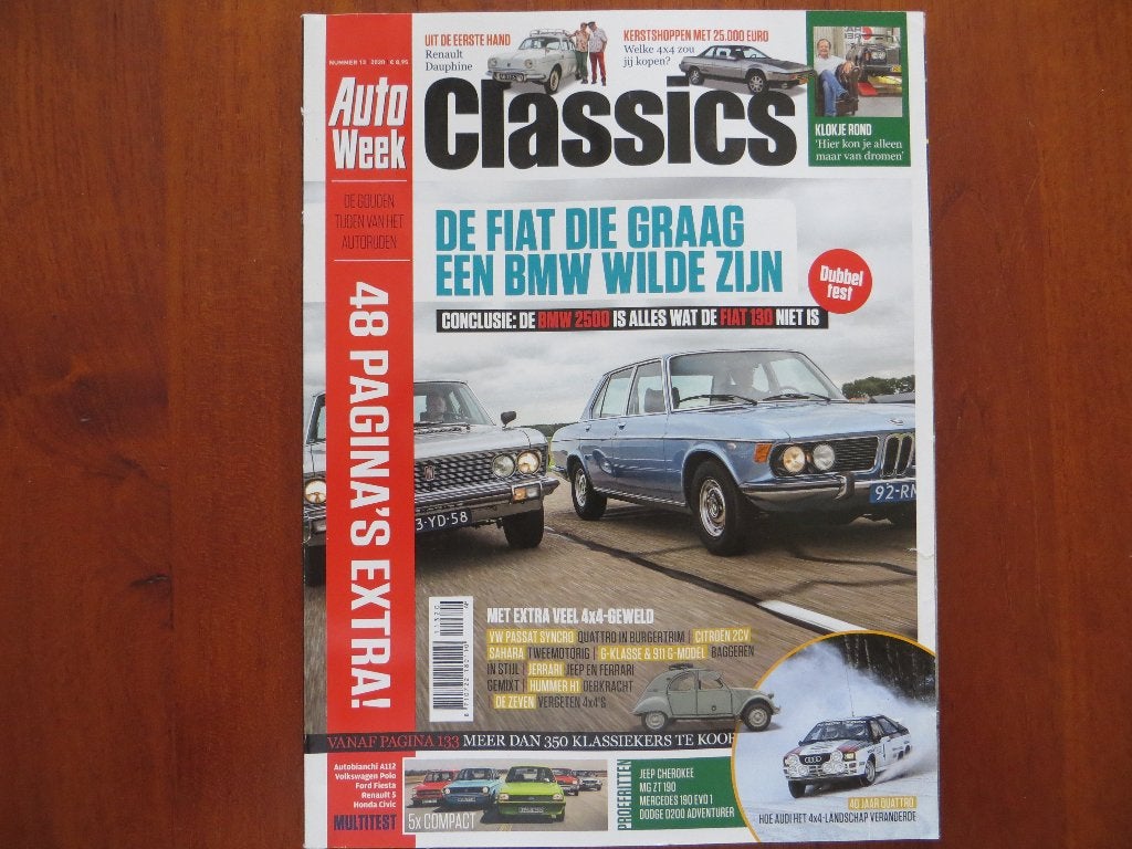 Autoweek Classics 13 2020 BMW 2500, Fiat 130, Dauphine, Ophalen of Verzenden, Zo goed als nieuw, BMW