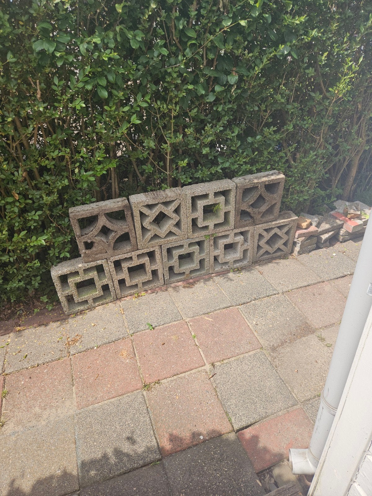 Decoratieve betonnen blokken voor tuin of muur, Doe-het-zelf en Verbouw, Overige Doe-het-zelf en Verbouw, Gebruikt, Ophalen