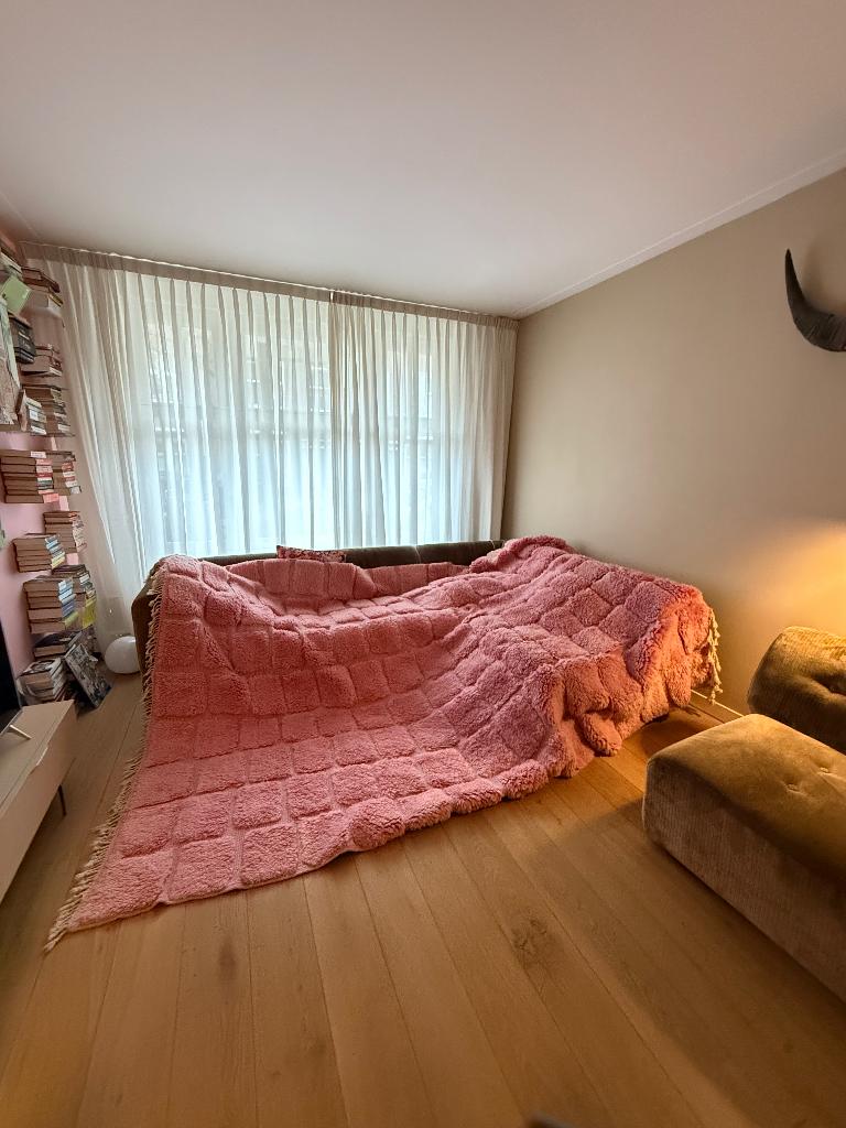 Handgemaakt Marokkaans roze vloerkleed,, Ophalen of Verzenden