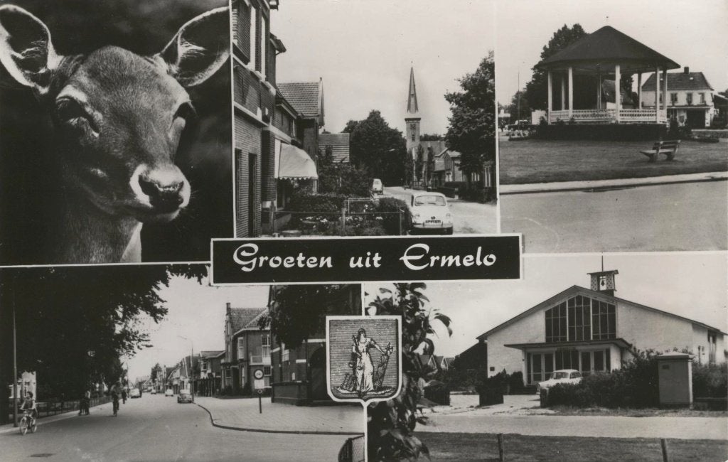 Ermelo Groeten uit  5 luik, Verzenden, 1940 tot 1960, Ongelopen, Gelderland