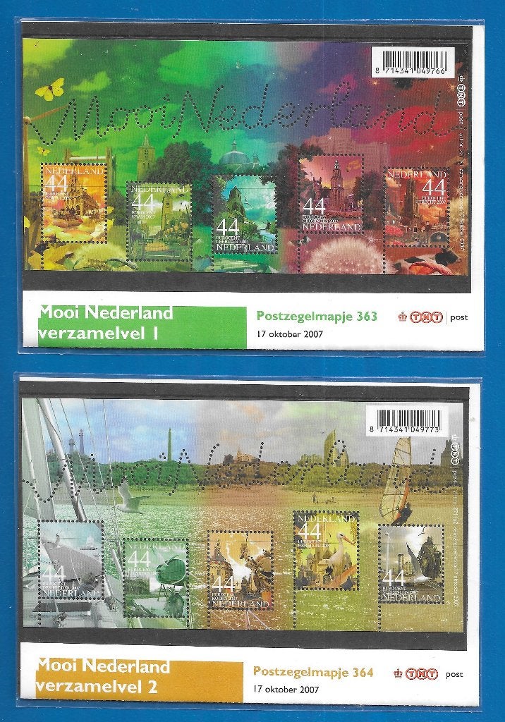 Postzegelmapje 363 & 364 - Verzamelvel Mooi Nederland 1 & 2, Verzenden, Na 1940, Postfris