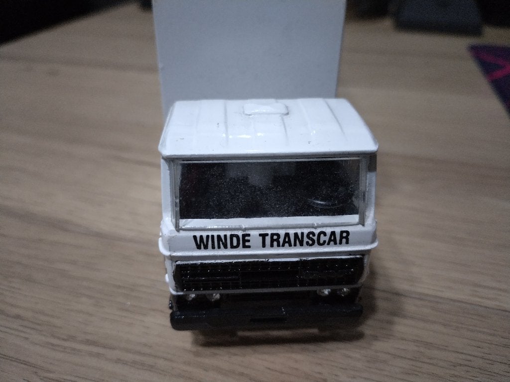 lion car nr 36 daf 2100 winde transcar, Hobby en Vrije tijd, Modelauto's | 1:50, Ophalen, Gebruikt, Bus of Vrachtwagen, Lion Toys