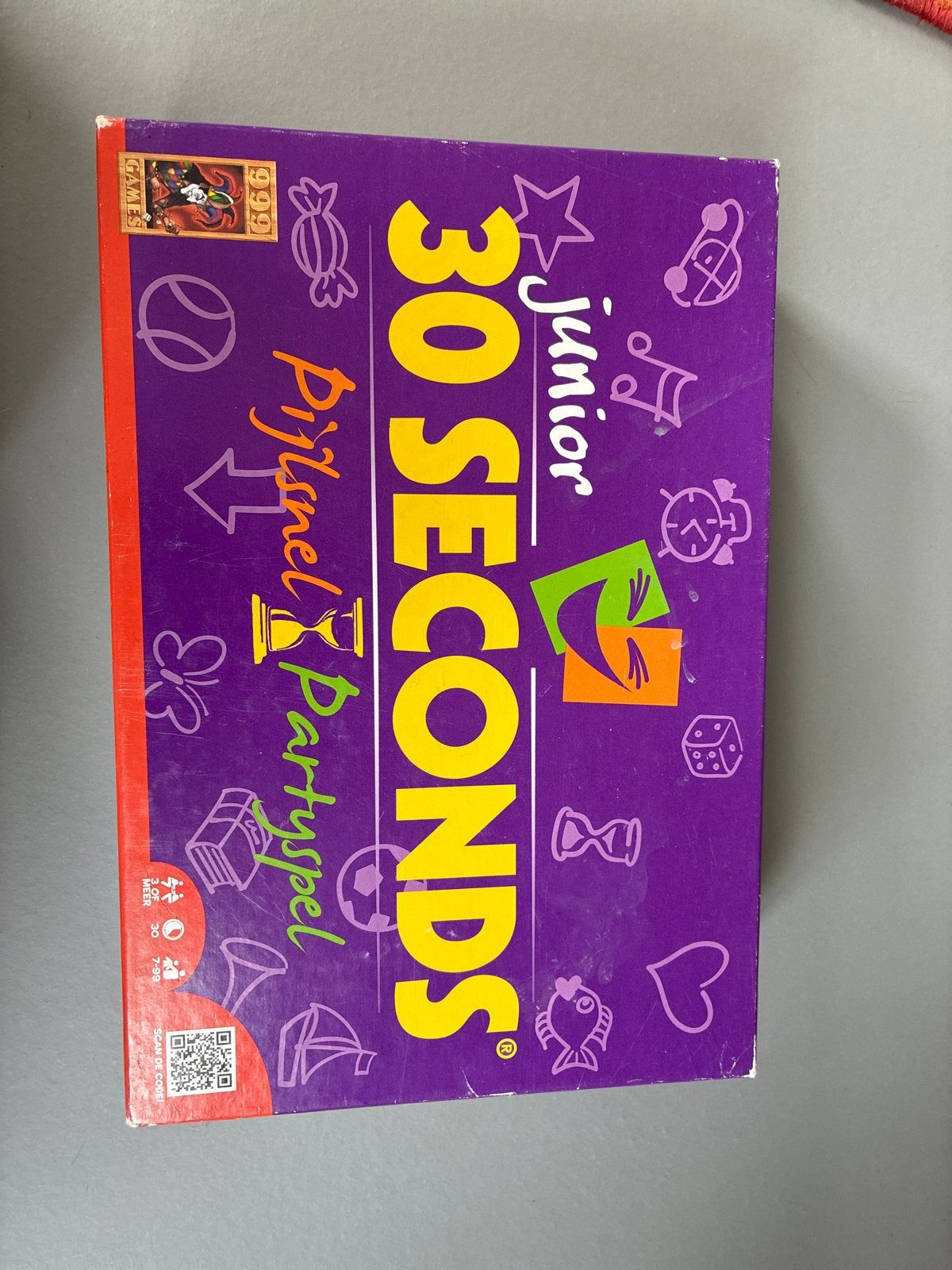 30 Seconds Junior Pijlsnel Partyspel, Drie of vier spelers, Ophalen, Gebruikt