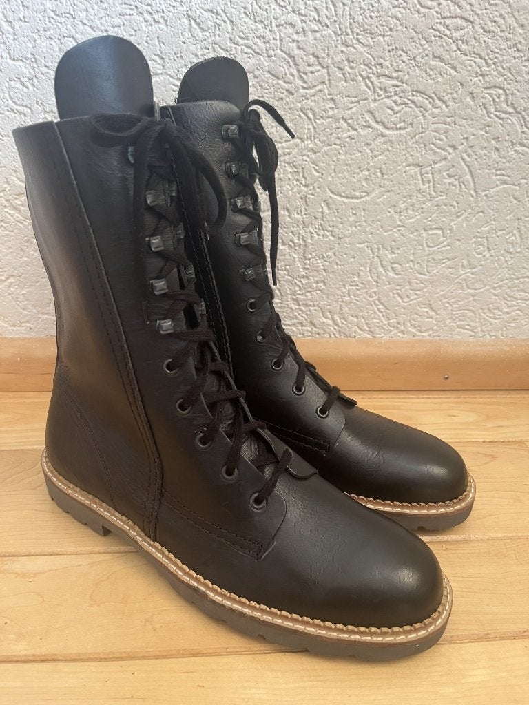 NIEUW Arwy hoge veter boots maat 45 zwart echt leer, Verzenden, Zwart, Boots, Nieuw