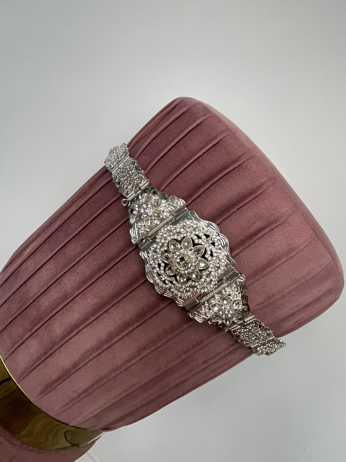 Marokkaanse riem, Sieraden, Tassen en Uiterlijk, Ophalen of Verzenden, Zo goed als nieuw, Zilver, Dame