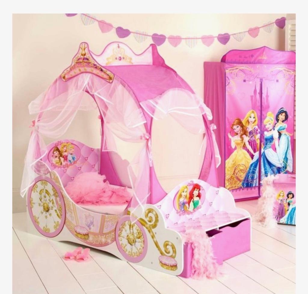 Prinsessen bedje peuter, Kinderen en Baby's, Kinderkamer | Bedden, 70 tot 85 cm, 140 tot 160 cm, Zo goed als nieuw, Ophalen