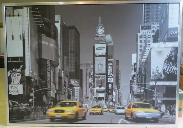 3D Yellow Cab NYC New York Taxi 50,-, Ophalen, 125 cm of meer, 75 cm of meer, Print