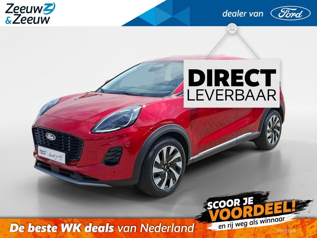 Ford Puma 1.0 EcoBoost Hybrid Titanium | €5.000.- korting, Voorwielaandrijving, 12 maanden, Puma, Euro 6
