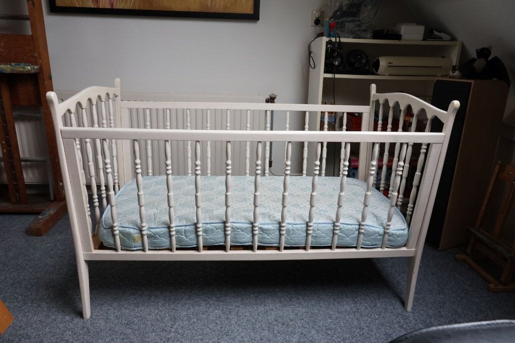 Kinderbedje met matras, Ophalen, Gebruikt, Ledikant