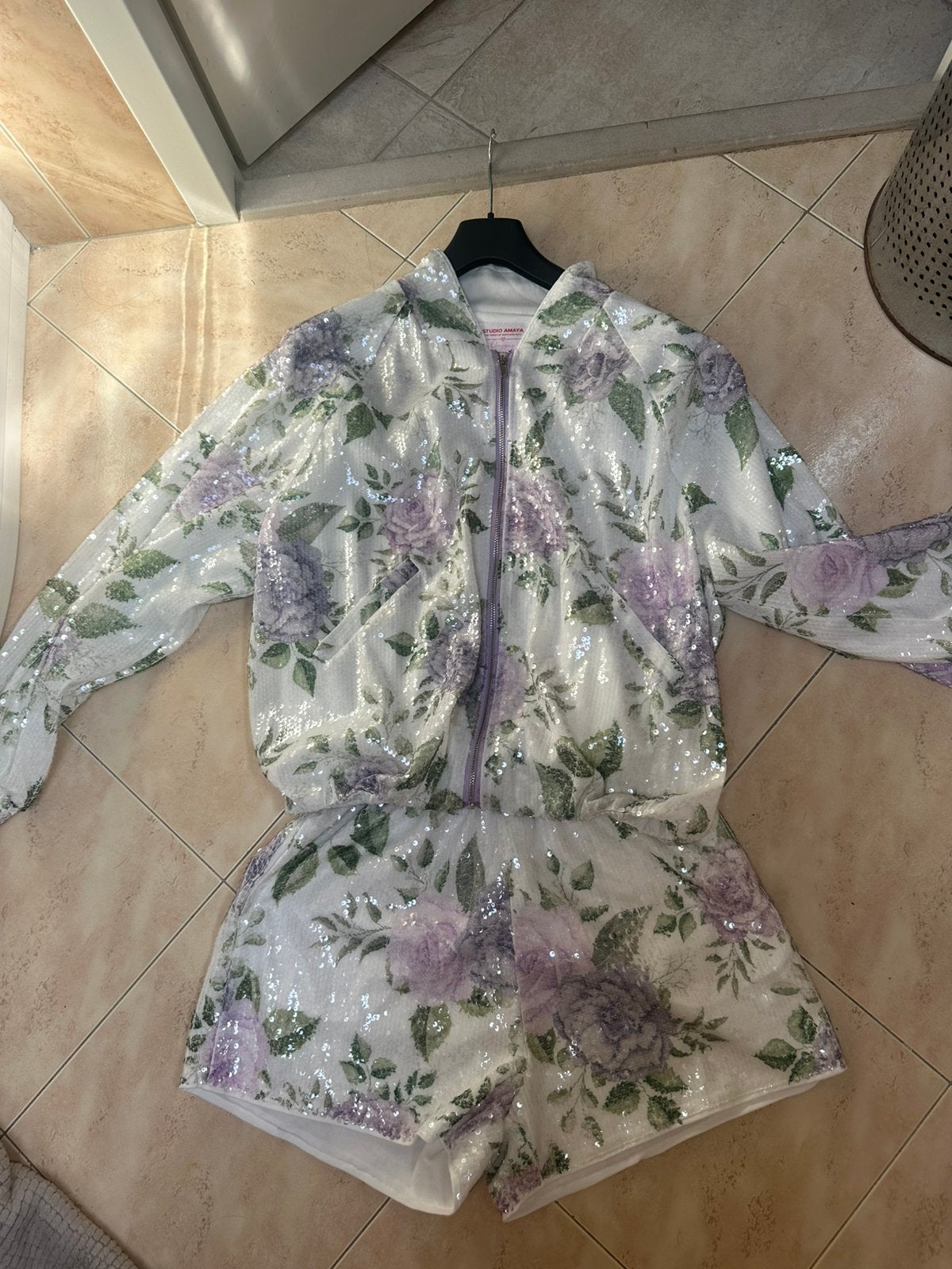 Super set van Studio Amaya, Kleding | Dames, Ophalen of Verzenden, Zo goed als nieuw, Paars