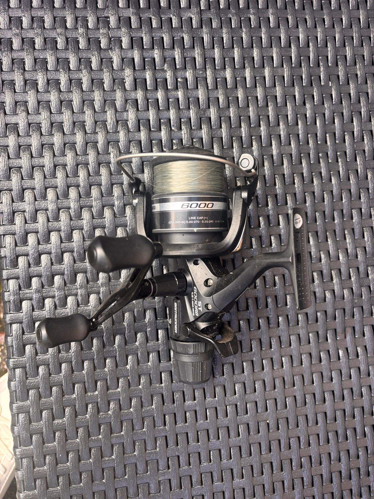 Shimano ST 6000RB Baitrunner Vismolen, Watersport en Boten, Ophalen of Verzenden, Gebruikt, Molen