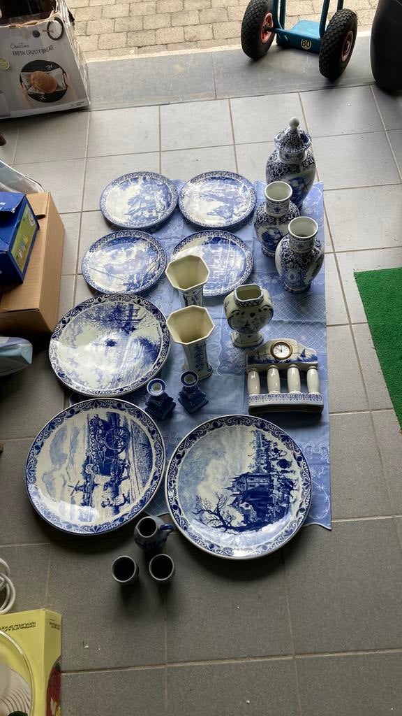 Delfst blauw, Antiek en Kunst, Antiek | Servies compleet, Ophalen