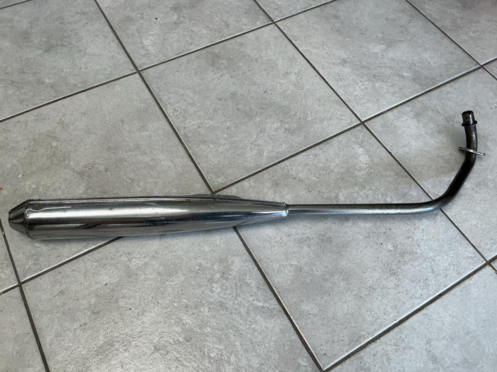 Originele uitlaat honda amigo novio hmrc50 staat er op., Ophalen of Verzenden, Gebruikt, Uitlaat, Honda