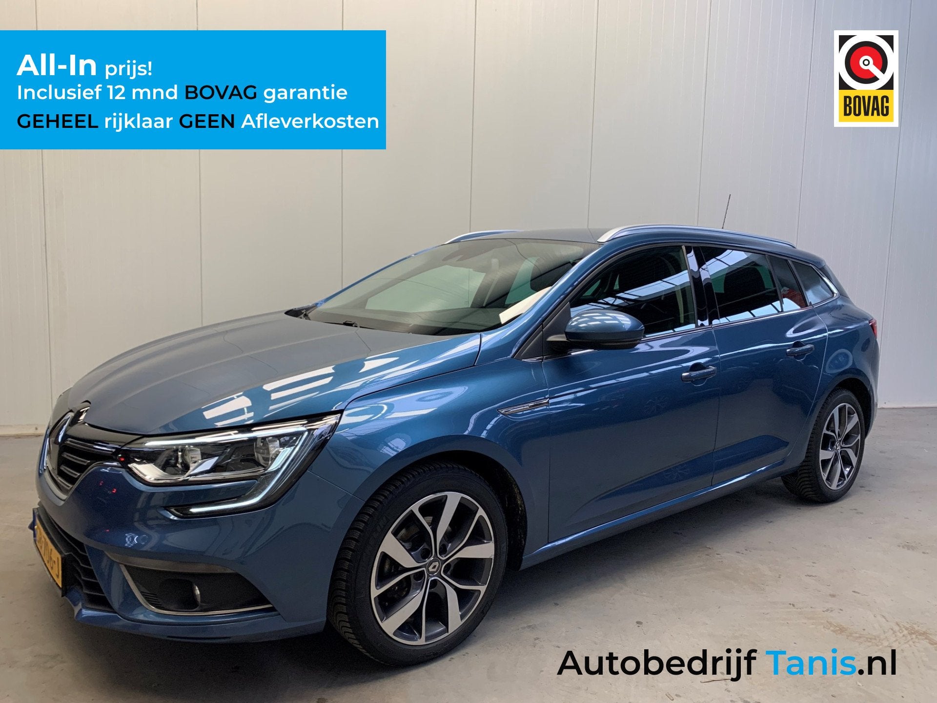Renault Mégane Estate 1.2 TCe Bose NAVIGATIE-LEDER-PDC-LMV-, Voorwielaandrijving, 101 pk, Gebruikt, 4 cilinders