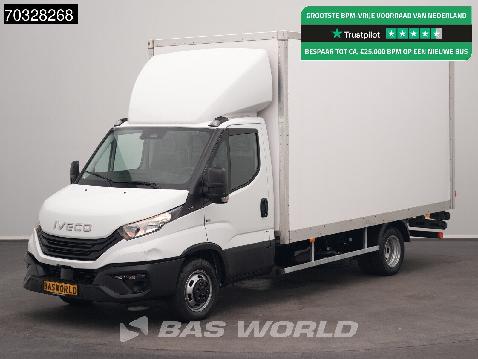 Iveco Daily 35C16 3.0L Laadklep NEW MODEL Dubbellucht 160PK, Auto's, Stof, Gebruikt, Euro 6, 4 cilinders