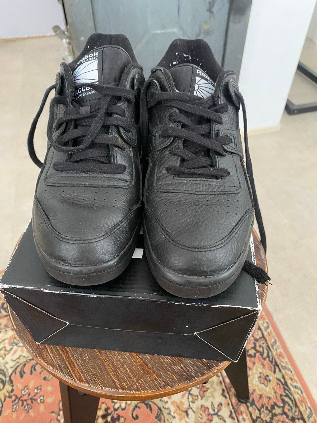 Reebok Classic PACCBET sneakers - Zwart leer, maat 39, Kleding | Heren, Schoenen, Ophalen of Verzenden, Gedragen, Zwart, Sneakers of Gympen