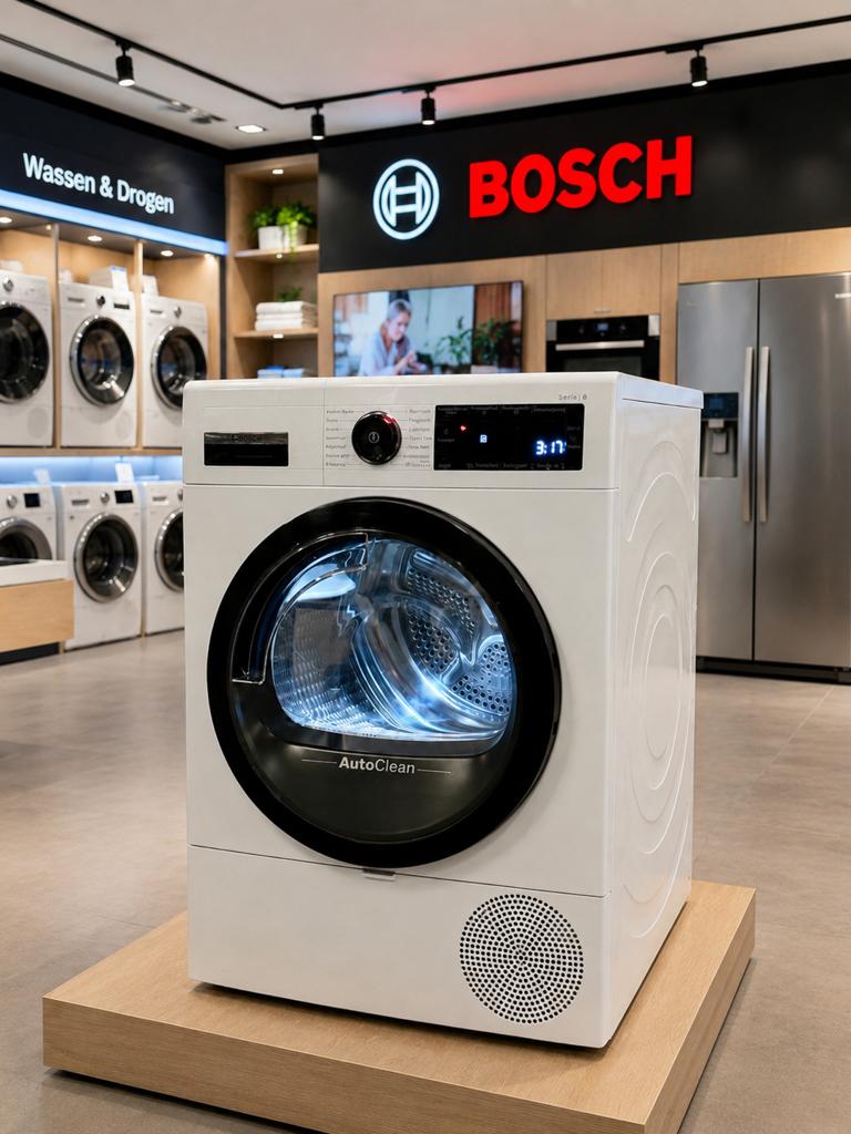 Bosch Serie 8 AutoClean Warmtepompdroger 9KG A+++ WIFI, Witgoed en Apparatuur, Wasdrogers, Refurbished, Overige typen, Voorlader