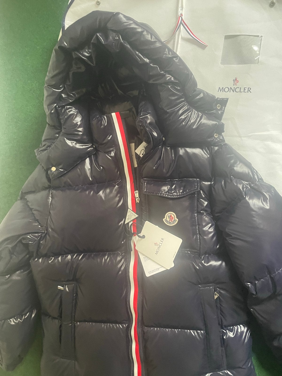 Moncler Jas Heren Maat M - Nieuw met labels, Kleding | Heren, Ophalen of Verzenden, Nieuw, Maat 48/50 (M), Blauw