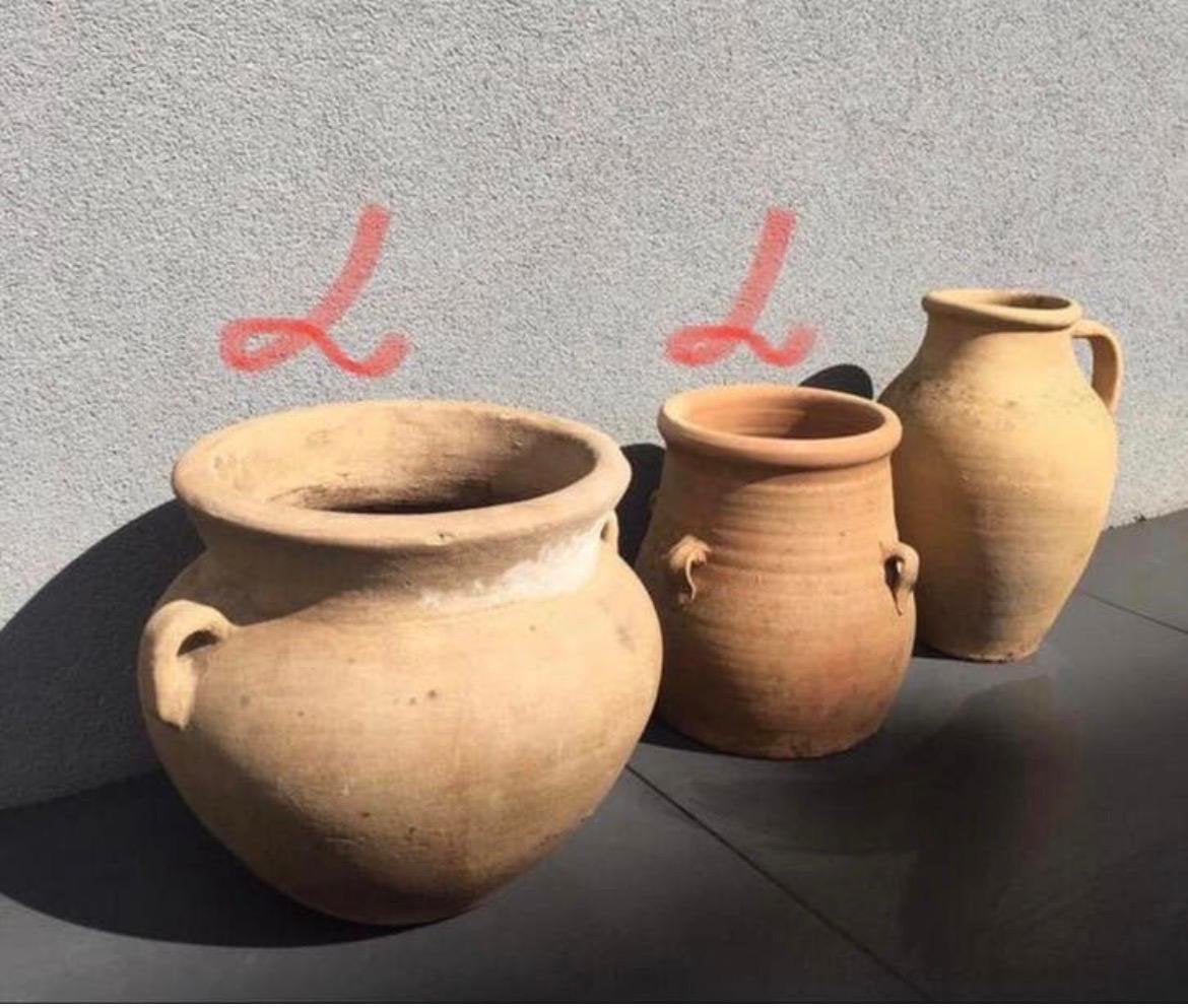 woondecoratie tuindecoratie oude terracotta vazen ornamenten, Ophalen, Gebruikt, Overige kleuren, 50 tot 75 cm