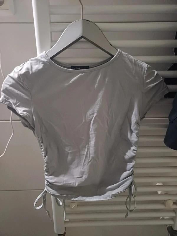 Shein - Blauw Shirtje, Meisje, Shein, Ophalen of Verzenden, Zo goed als nieuw