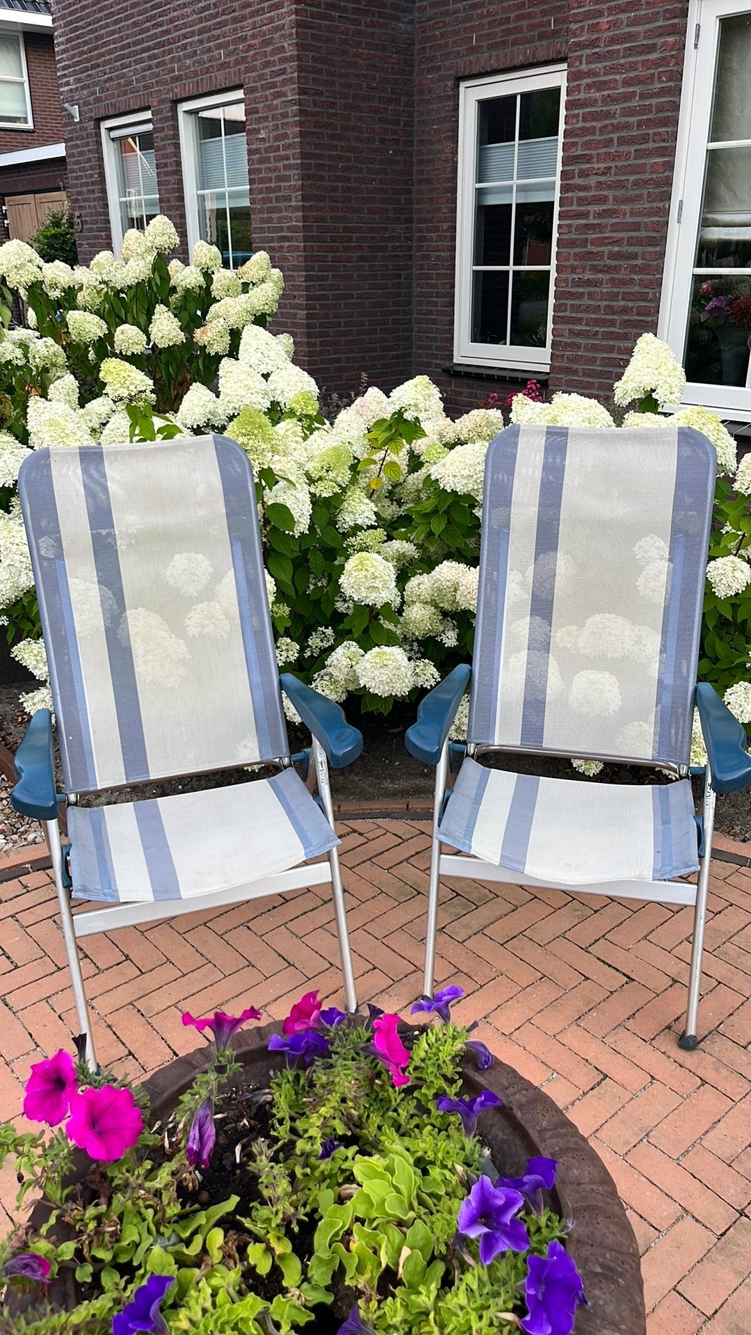 Verstelbare crespo stoellen, Ophalen, Gebruikt, Campingstoel
