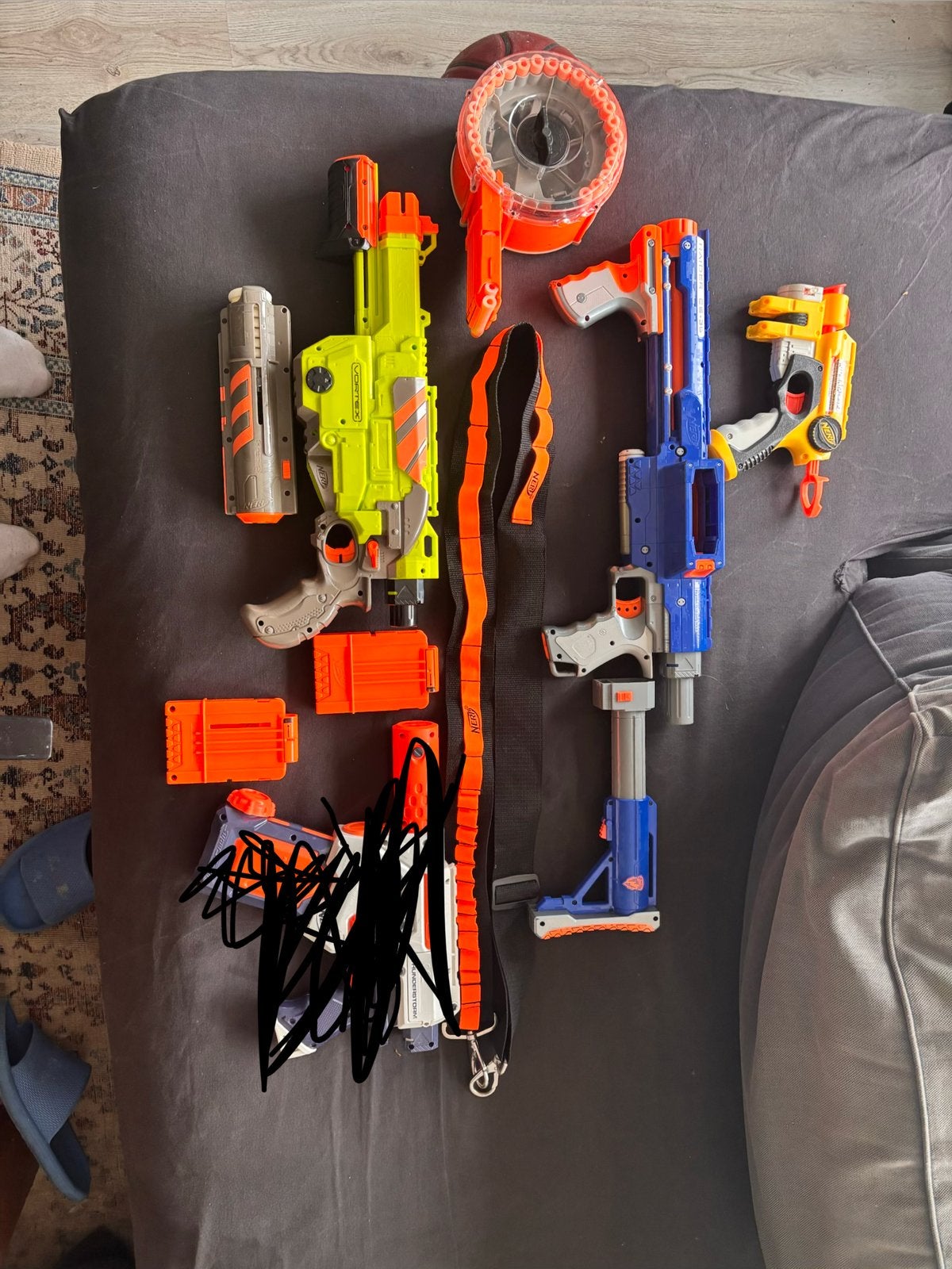 Nerf Guns en Waterpistool met Accessoires, Ophalen, Gebruikt