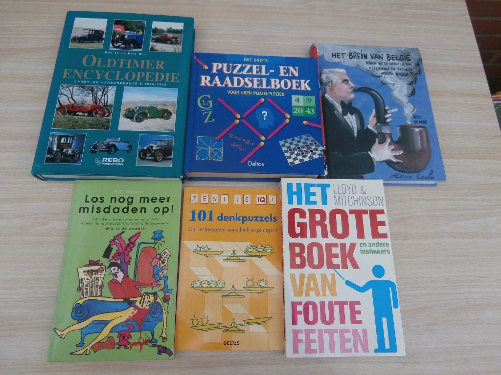 diverse boeken:ontspanning-denksport ea.., Ophalen of Verzenden, Gelezen