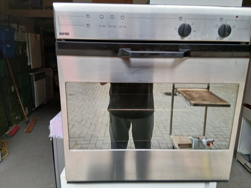 Oven Merk Ignis inbouw met grill gereinigd en getest €95,00, Ophalen, Overige merken, Hete lucht, Refurbished
