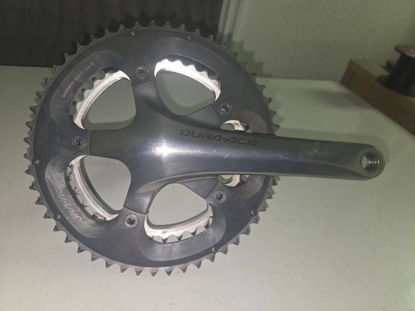 Shimano Dura-Ace Crankstel - Gebruikt, Crankstel of Pedalen, Gebruikt, Ophalen of Verzenden, Aluminium