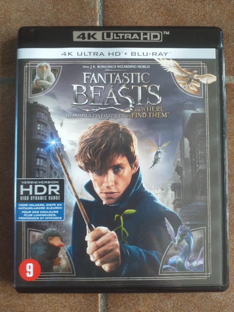 Fantastic Beasts And Where To Find Them 4K Bluray + Bluray, Cd's en Dvd's, Blu-ray, Verzenden, Zo goed als nieuw, Science Fiction en Fantasy