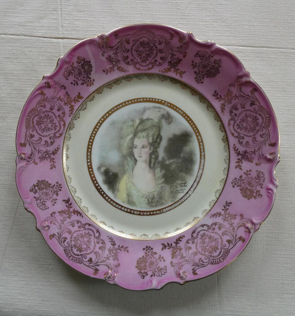 Portrait Plate Gainsborough By Joh Peters, Ophalen