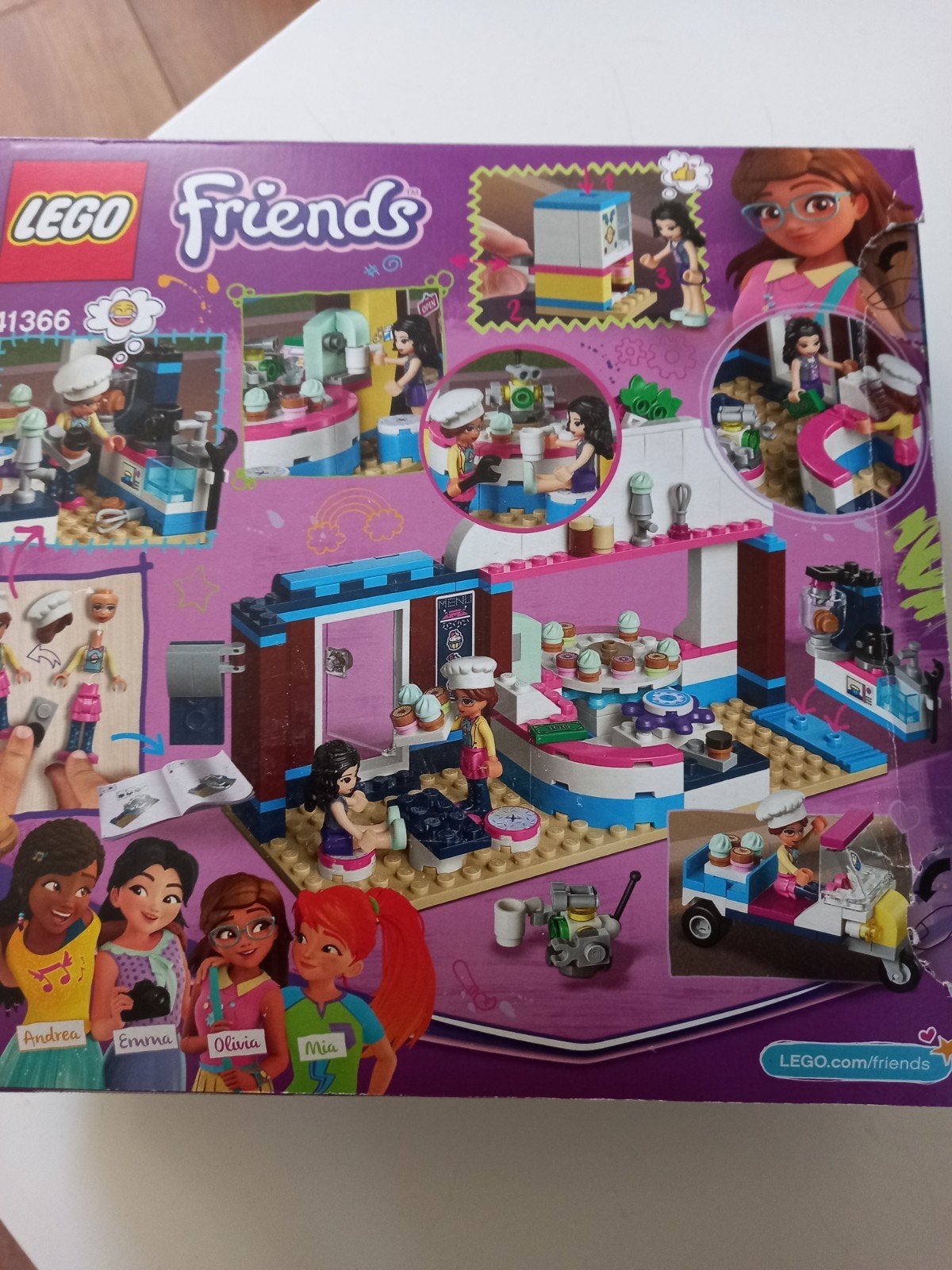Lego Friends 41366 Olivia's cup cake cafe, Ophalen of Verzenden, Meer dan 50 stukjes, Zo goed als nieuw, 6 jaar of ouder