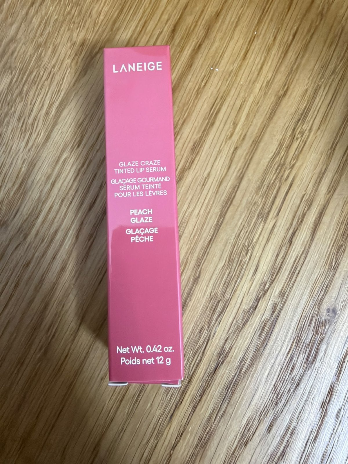LANEIGE Glaze Craze Tinted Lip Serum Peach Glaze, Ophalen of Verzenden, Nieuw, Lippen, Make-up