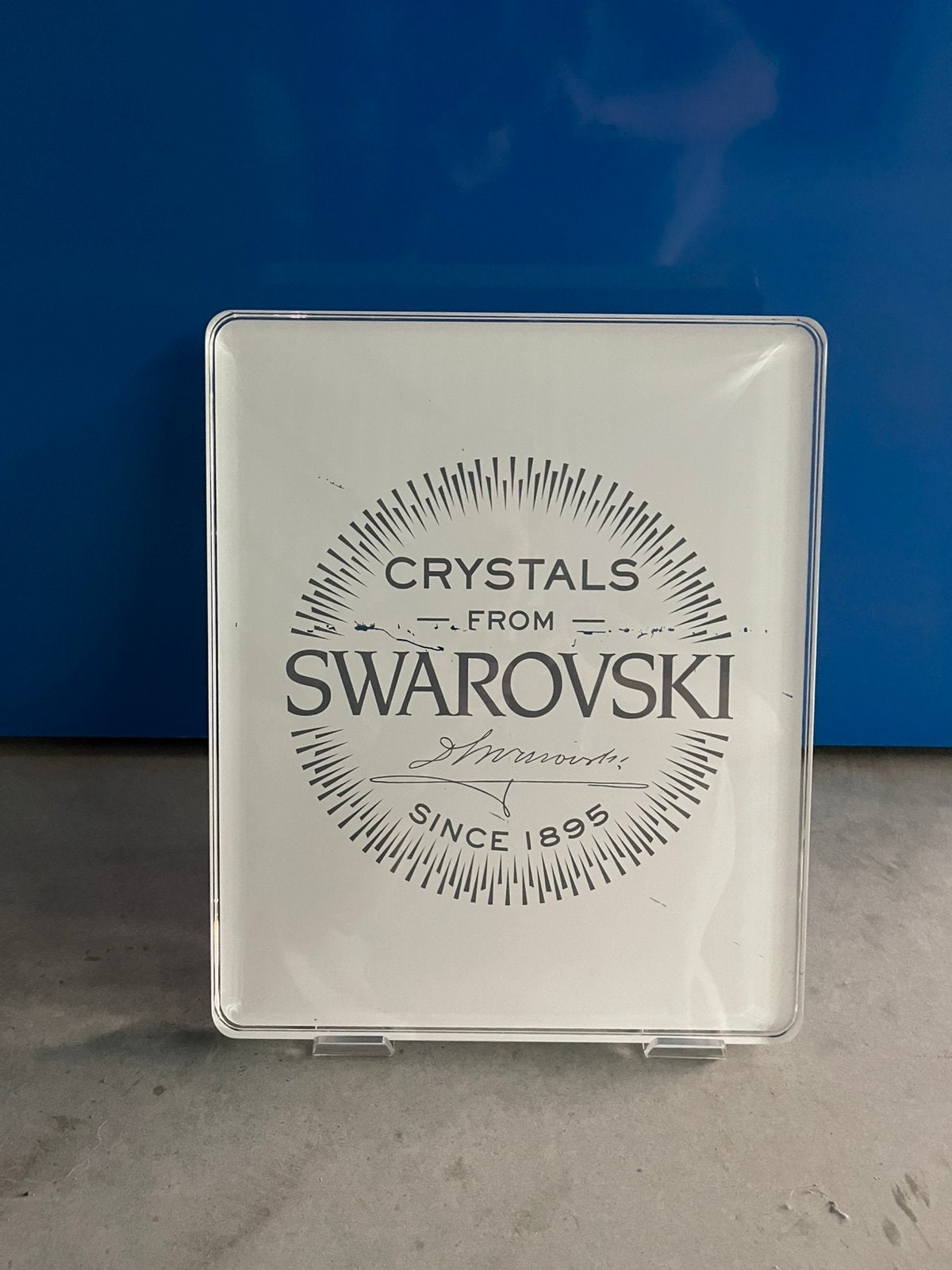 Kunststof plaat SWAROVSKI, Verzamelen, Swarovski, Ophalen, Zo goed als nieuw, Overige typen