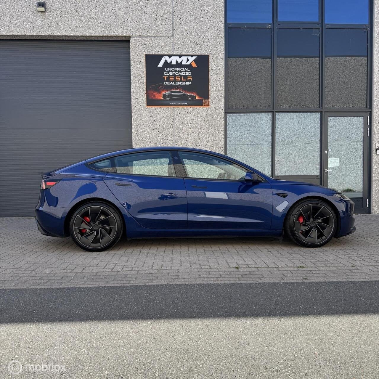 Tesla Model 3 HIGHLAND Performance + IAP, Automaat, Gebruikt, Zwart, Blauw