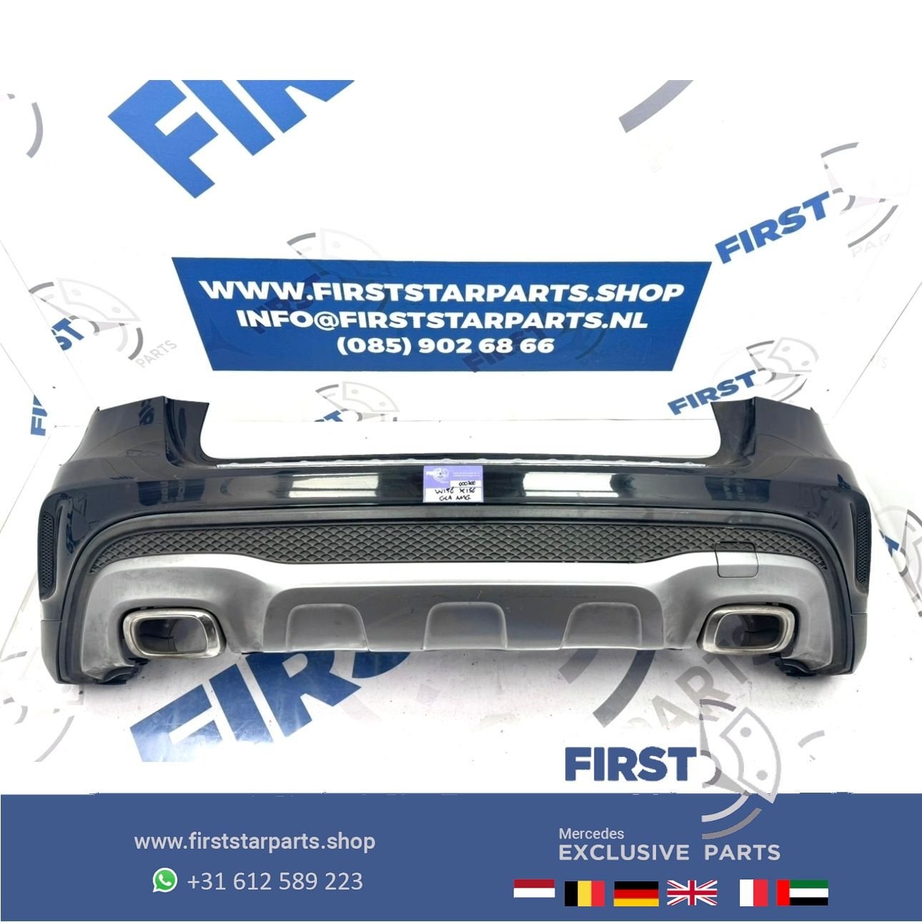 BUMPER W156 GLA AMG ACHTERBUMPER X156 Mercedes 2013-2018 ZWA, Gebruikt, -, Ophalen of Verzenden, Achter