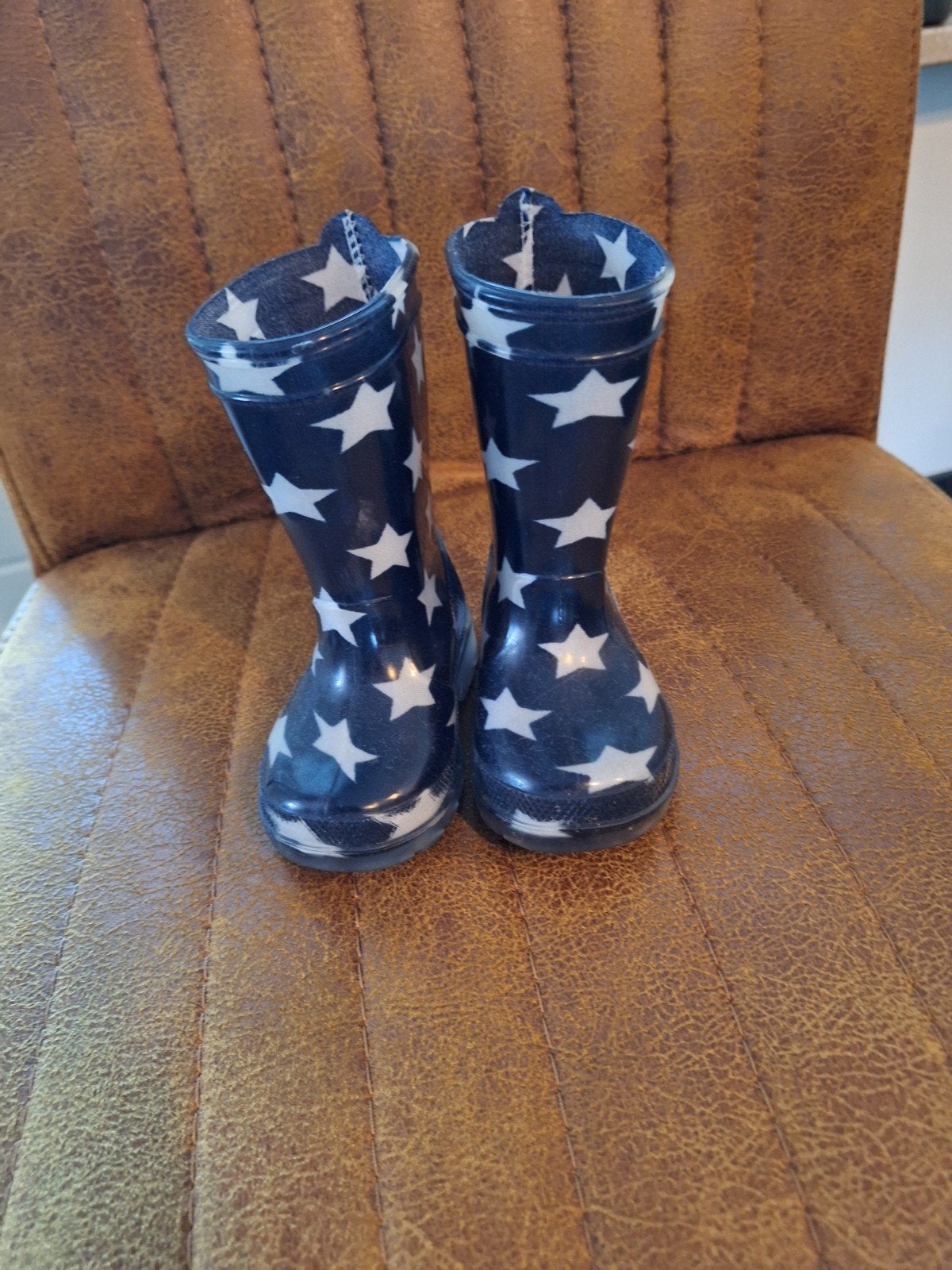 Kinder regenlaarsjes maat 19 blauw met sterren, Kinderen en Baby's, Ophalen