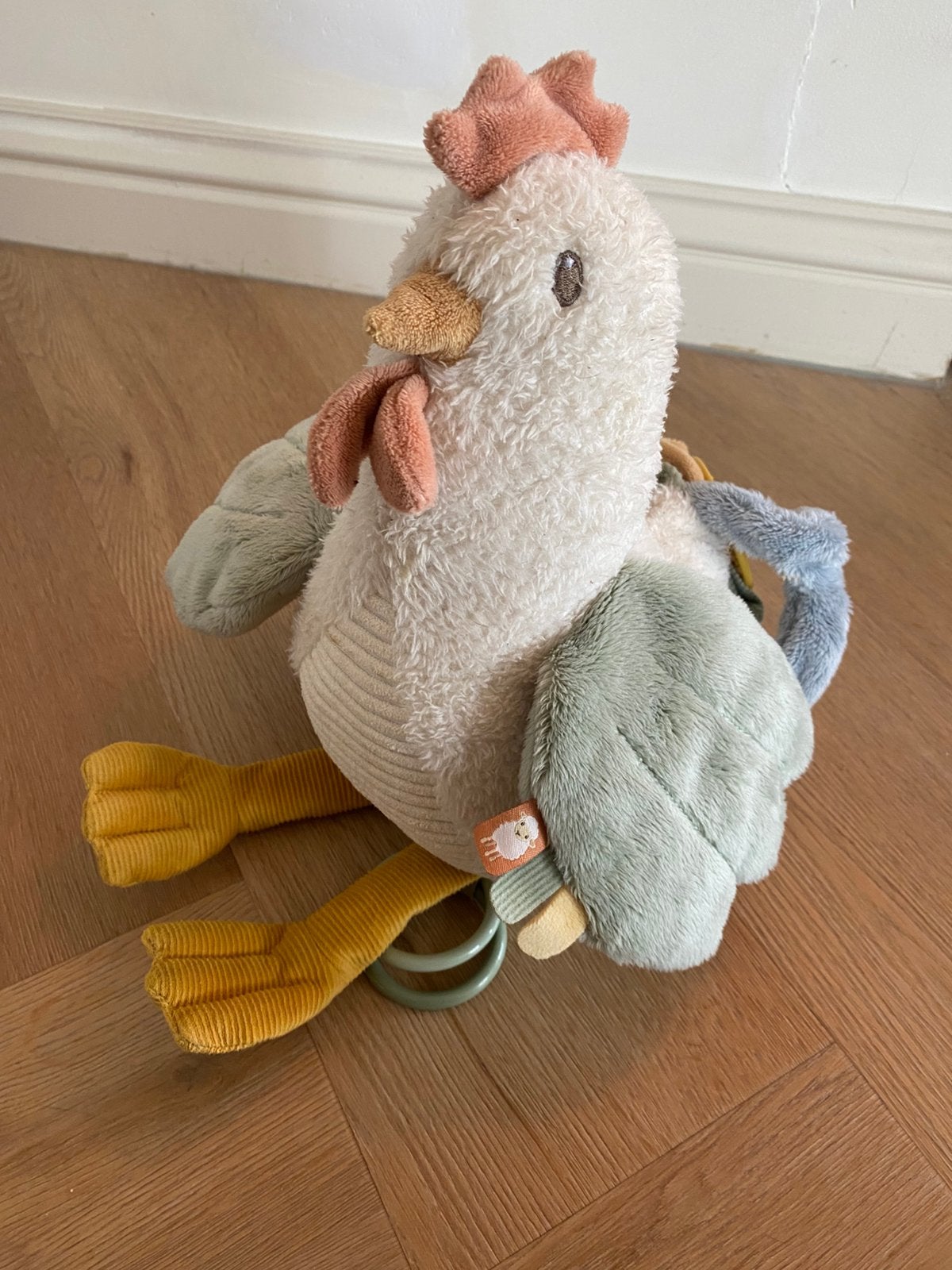 Little Dutch activiteitenknuffel kip - Little Farm, Kinderen en Baby's, Speelgoed | Knuffels en Pluche, Ophalen, Zo goed als nieuw