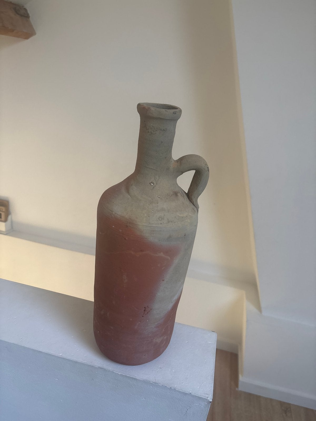 Vintage Aardenwerk Kruik met Handvat, Ophalen of Verzenden