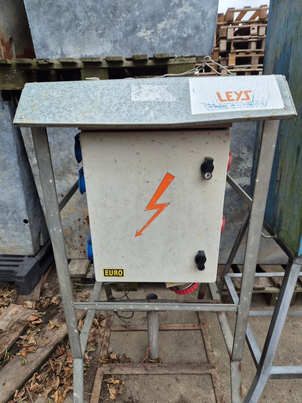Bouwstroomkast met 220V en 380V aansluitingen, Ophalen, Gebruikt, Overige typen