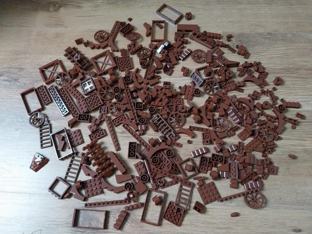 lego stenen bruin verschillende modellen, Kinderen en Baby's, Speelgoed | Duplo en Lego, Ophalen of Verzenden, Gebruikt