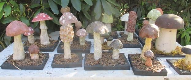 antieke collectie botanische modellen paddestoelen 33, Verzenden