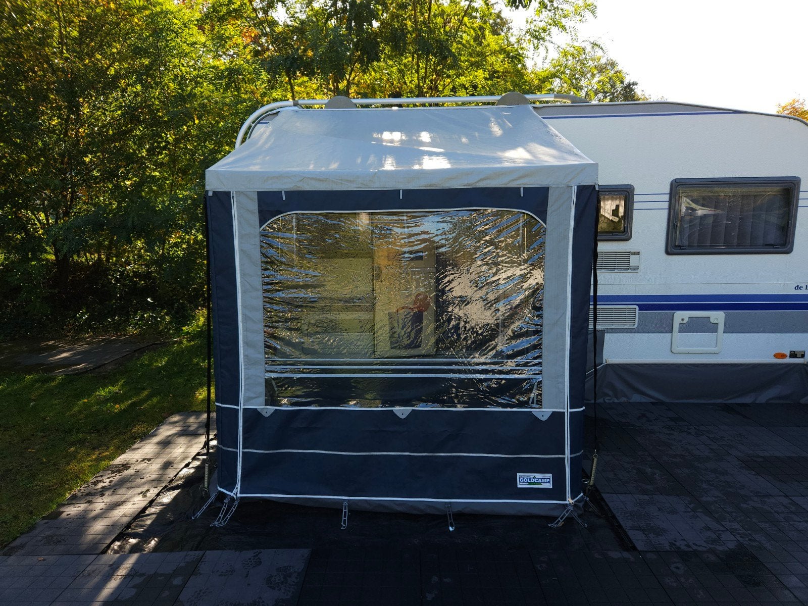 wintertent / deeltent van het merk Goldcamp, Ophalen of Verzenden, Gebruikt