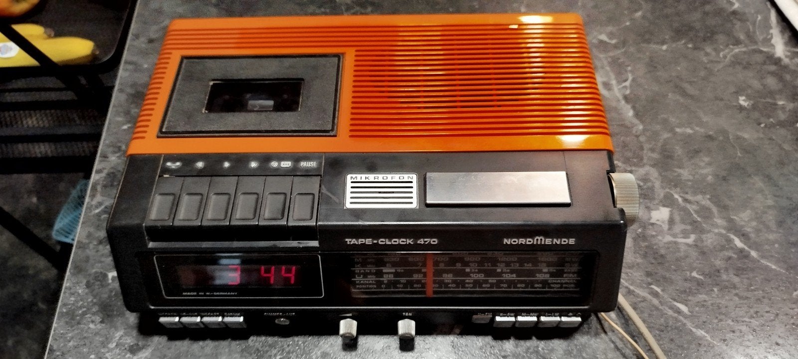 Nordmende tape - clock 470 Clockradio, Ophalen of Verzenden, Overige merken