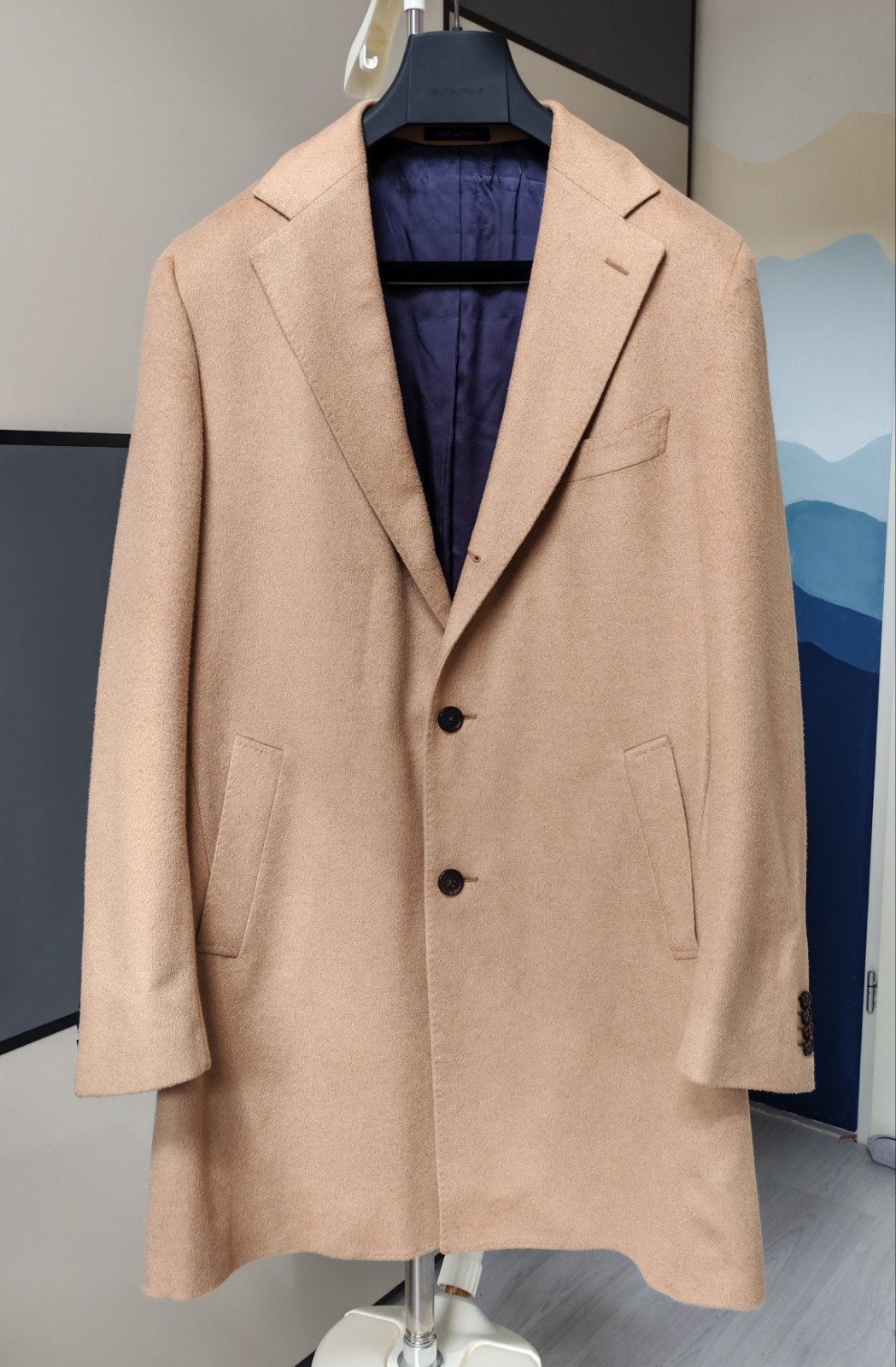 Suitsupply Vicenza Pure Baby Camelhair overjas-maat 54, L/XL, Ophalen of Verzenden, Nieuw, Maat 52/54 (L)