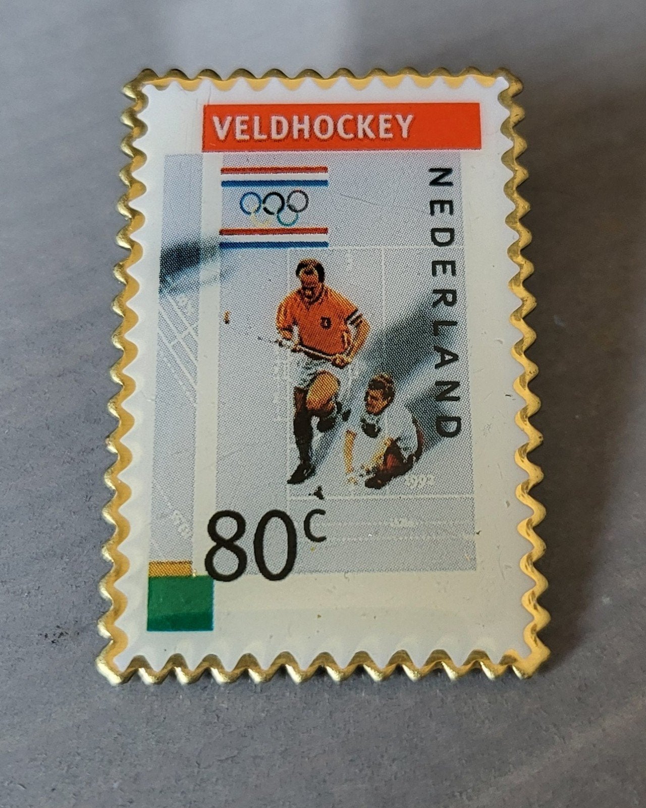 Puntgaaf postzegelpin, Verzamelen, Ophalen of Verzenden